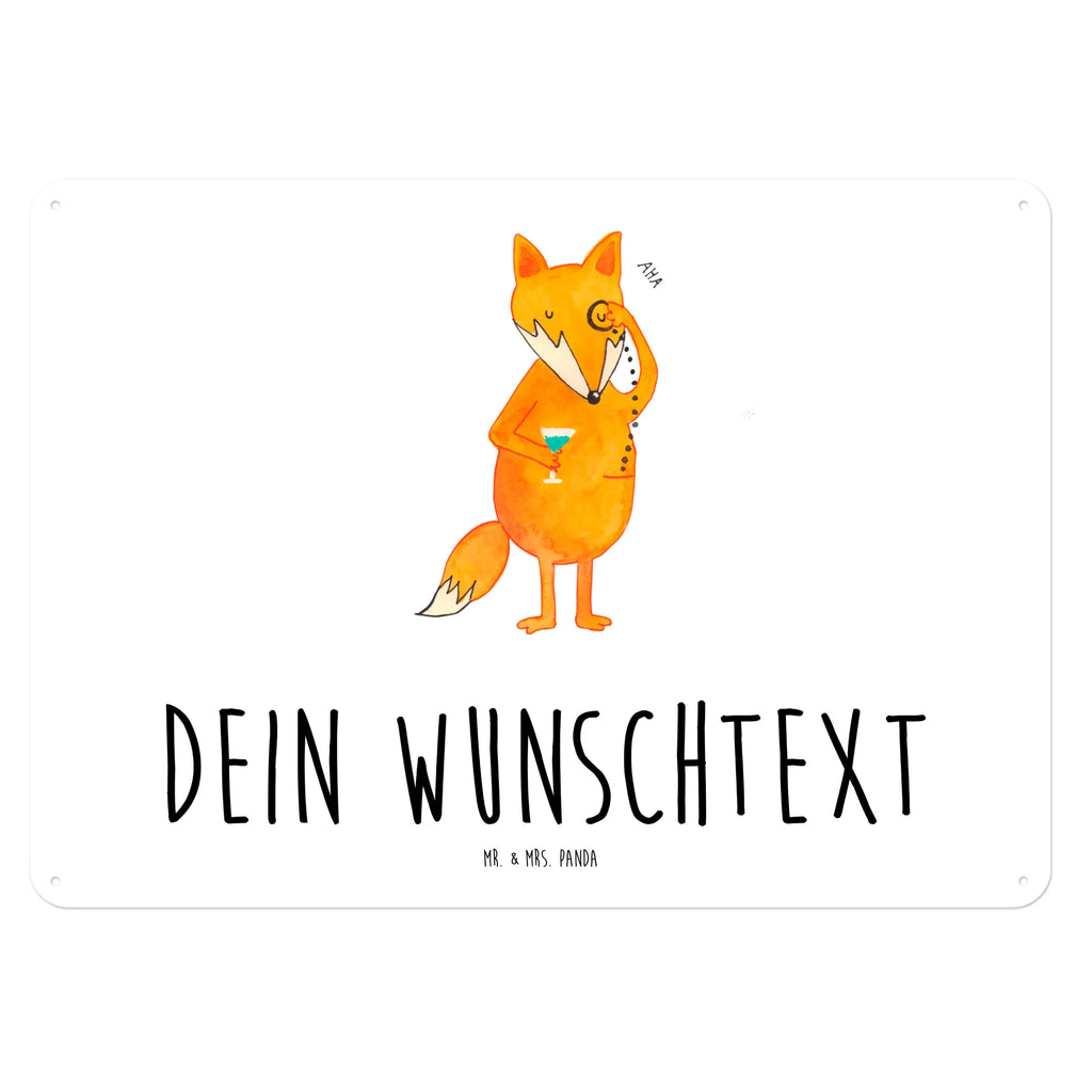 Personalisiertes Blechschild Fuchs Lord Blechschild, Metallschild, Geschenk Schild, Schild, Magnet-Metall-Schild, Deko Schild, Wandschild, Wand-Dekoration, Türschild, Fuchs, Füchse, tröstende Worte, Spruch lustig, Liebeskummer Geschenk, Motivation Spruch, Problemlösung