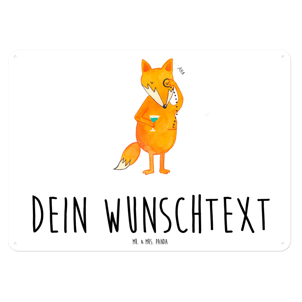 Personalisiertes Blechschild Fuchs Lord Blechschild, Metallschild, Geschenk Schild, Schild, Magnet-Metall-Schild, Deko Schild, Wandschild, Wand-Dekoration, Türschild, Fuchs, Füchse, tröstende Worte, Spruch lustig, Liebeskummer Geschenk, Motivation Spruch, Problemlösung