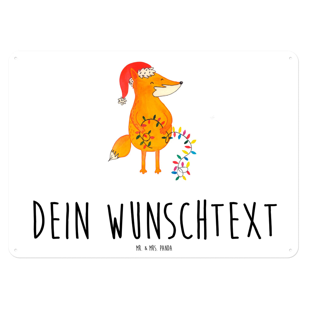 Personalisiertes Blechschild Fuchs Weihnachten Blechschild, Metallschild, Geschenk Schild, Schild, Magnet-Metall-Schild, Deko Schild, Wandschild, Wand-Dekoration, Türschild, Winter, Weihnachten, Weihnachtsdeko, Nikolaus, Advent, Heiligabend, Wintermotiv, Fuchs, Füchse, Spruch schön, Geschenk Weihnachten, Weihnachtsmann, Weihnachtszeit