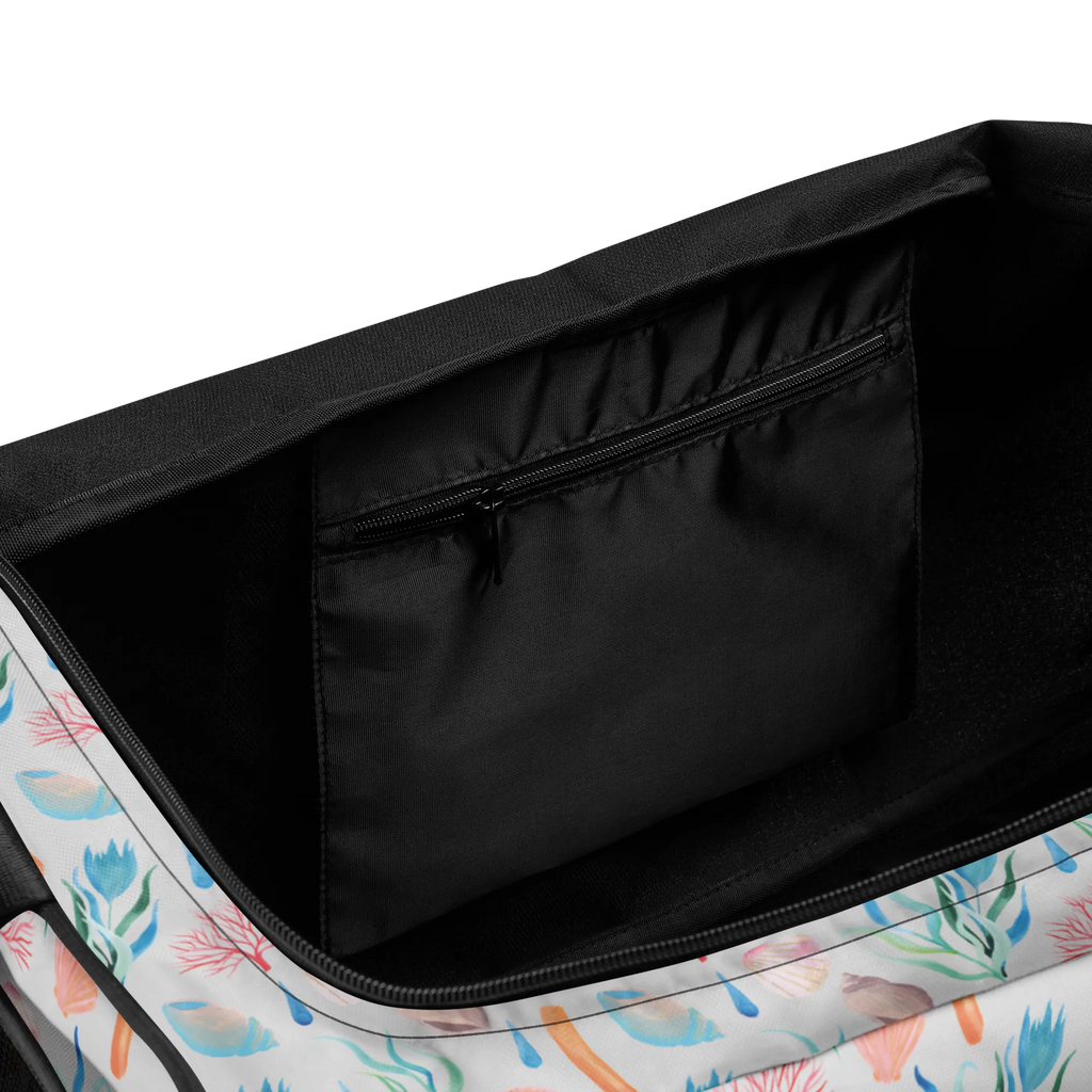 Travel bag Sound of the Sea Design Reisetasche, Sporttasche, Reisetaschen, Große Reisetasche, Reisetasche groß, Damen Reisetasche, Reisetasche Damen, Herren Reisetasche, Reisetasche Herren, Reisetasche Handgepäck, Handgepäck Reisetasche, Strand Motive, Korallen, Meer, Strand, Muscheln, Beach, Muster, maritim