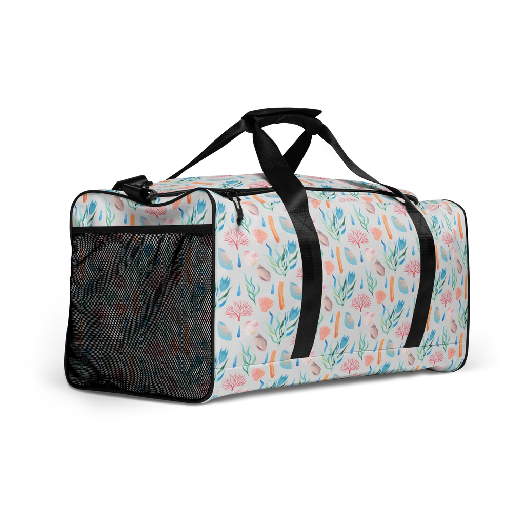 Travel bag Sound of the Sea Design Reisetasche, Sporttasche, Reisetaschen, Große Reisetasche, Reisetasche groß, Damen Reisetasche, Reisetasche Damen, Herren Reisetasche, Reisetasche Herren, Reisetasche Handgepäck, Handgepäck Reisetasche, Strand Motive, Korallen, Meer, Strand, Muscheln, Beach, Muster, maritim