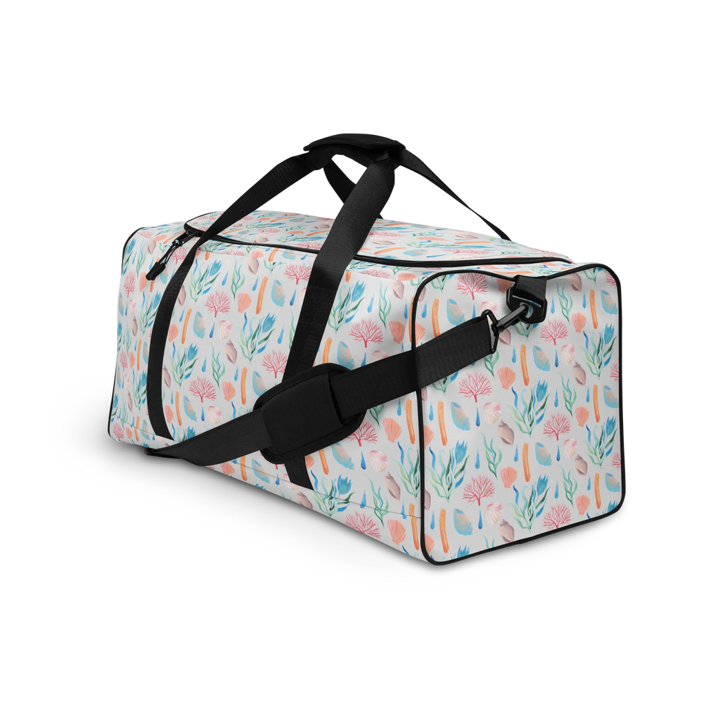 Travel bag Sound of the Sea Design Reisetasche, Sporttasche, Reisetaschen, Große Reisetasche, Reisetasche groß, Damen Reisetasche, Reisetasche Damen, Herren Reisetasche, Reisetasche Herren, Reisetasche Handgepäck, Handgepäck Reisetasche, Strand Motive, Korallen, Meer, Strand, Muscheln, Beach, Muster, maritim