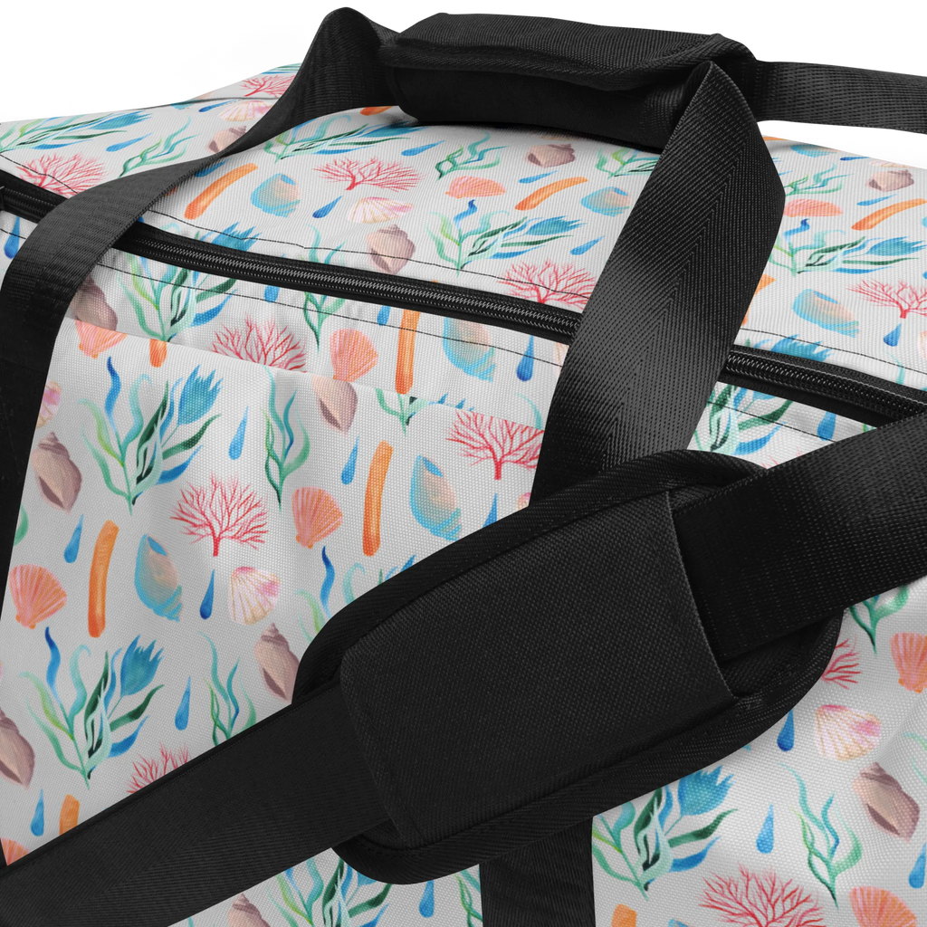 Travel bag Sound of the Sea Design Reisetasche, Sporttasche, Reisetaschen, Große Reisetasche, Reisetasche groß, Damen Reisetasche, Reisetasche Damen, Herren Reisetasche, Reisetasche Herren, Reisetasche Handgepäck, Handgepäck Reisetasche, Strand Motive, Korallen, Meer, Strand, Muscheln, Beach, Muster, maritim