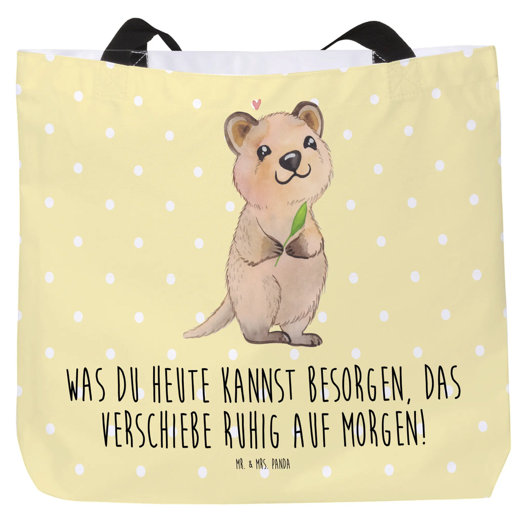 Shopper Quokka Happy Beutel, Einkaufstasche, Tasche, Strandtasche, Einkaufsbeutel, Shopper, Schultasche, Freizeittasche, Tragebeutel, Schulbeutel, Alltagstasche, Tiermotive, Gute Laune, lustige Sprüche, Tiere, Quokka, Verschieben, Aufschieberitis, Lustiger Spruch, Niedliches Tier, Dinge erledigen