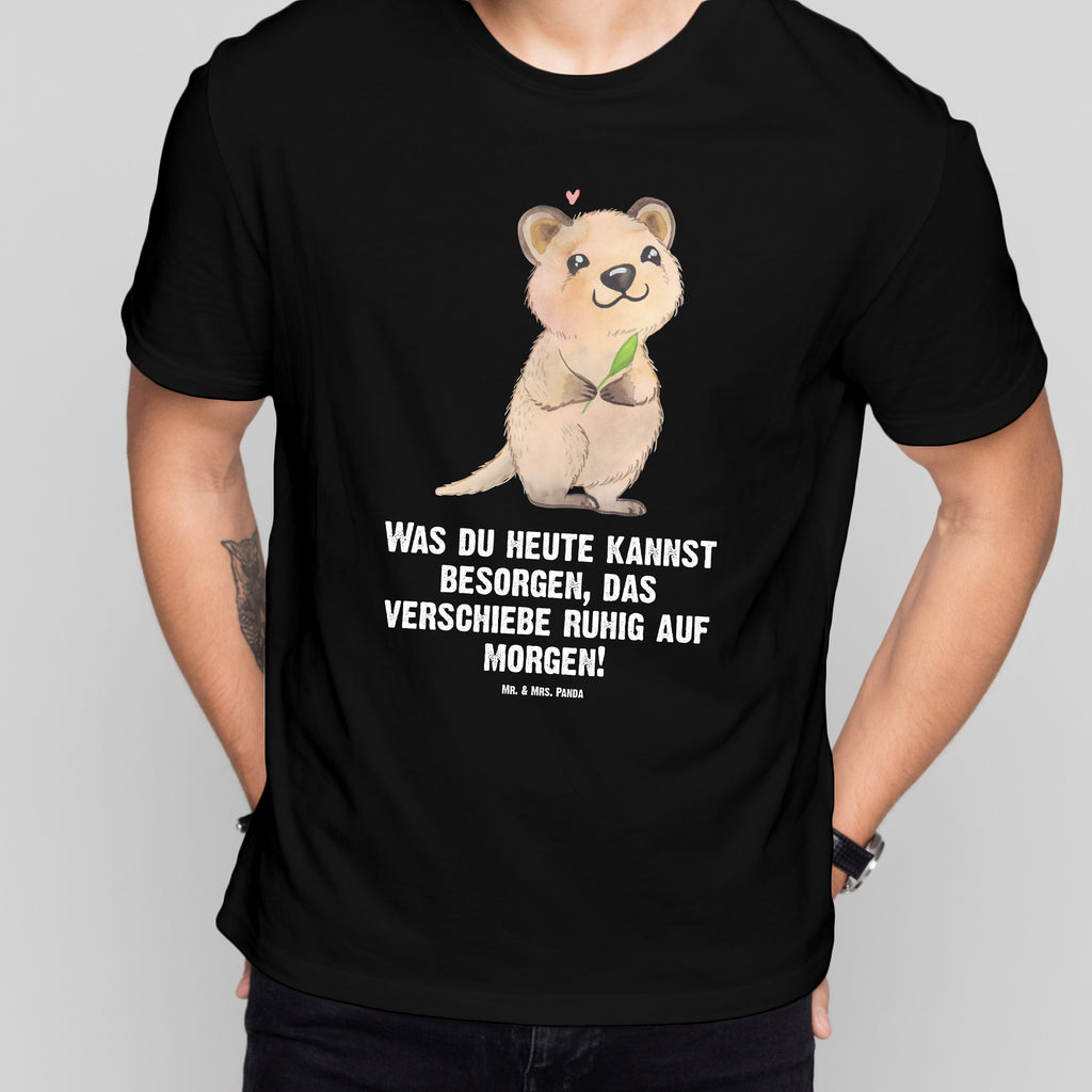 T-Shirt Standard Quokka Happy T-Shirt, Shirt, Tshirt, Lustiges T-Shirt, T-Shirt mit Spruch, Party, Junggesellenabschied, Jubiläum, Geburstag, Herrn, Damen, Männer, Frauen, Schlafshirt, Nachthemd, Sprüche, Tiermotive, Gute Laune, lustige Sprüche, Tiere, Quokka, Verschieben, Aufschieberitis, Lustiger Spruch, Niedliches Tier, Dinge erledigen