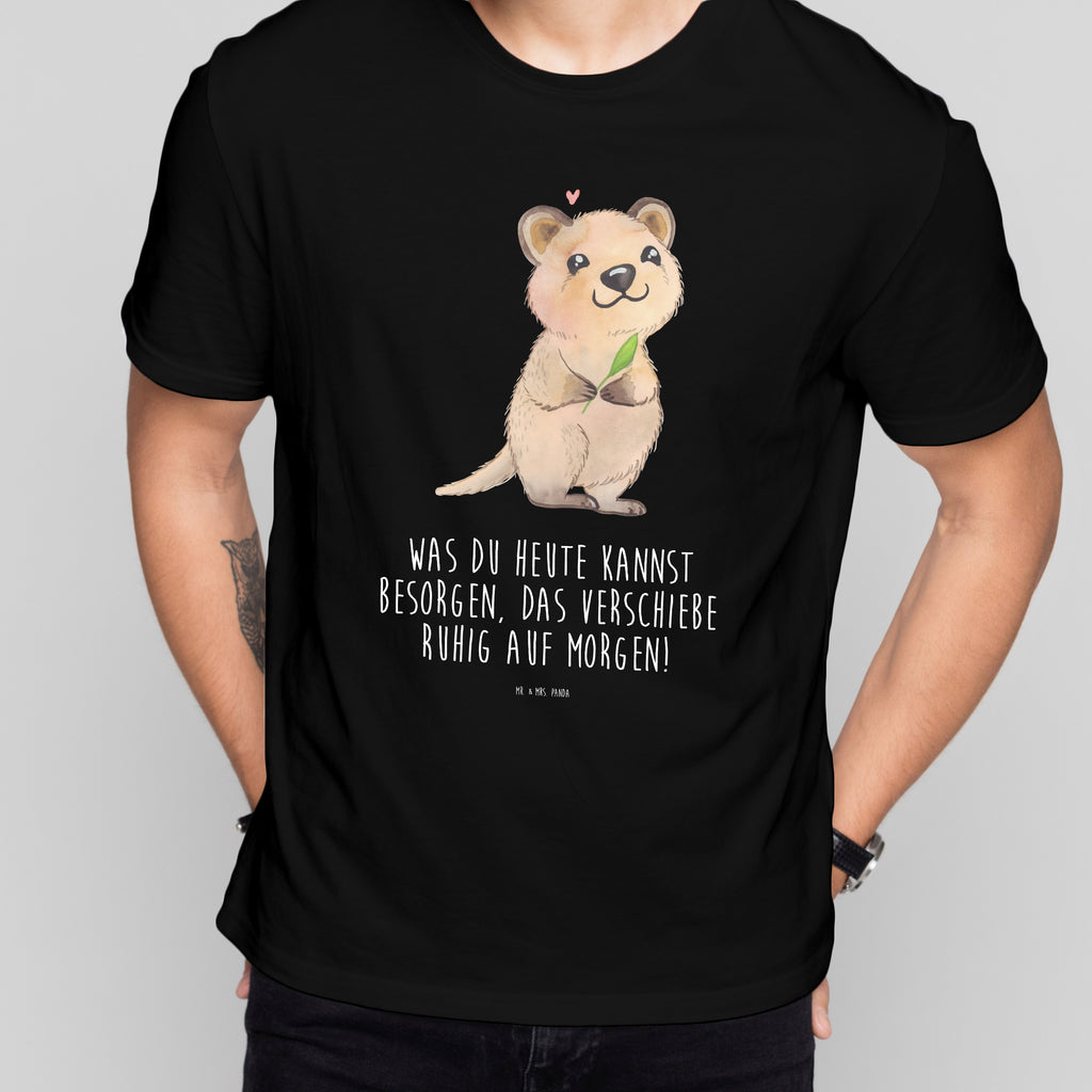 T-Shirt Standard Quokka Happy T-Shirt, Shirt, Tshirt, Lustiges T-Shirt, T-Shirt mit Spruch, Party, Junggesellenabschied, Jubiläum, Geburstag, Herrn, Damen, Männer, Frauen, Schlafshirt, Nachthemd, Sprüche, Tiermotive, Gute Laune, lustige Sprüche, Tiere, Quokka, Verschieben, Aufschieberitis, Lustiger Spruch, Niedliches Tier, Dinge erledigen