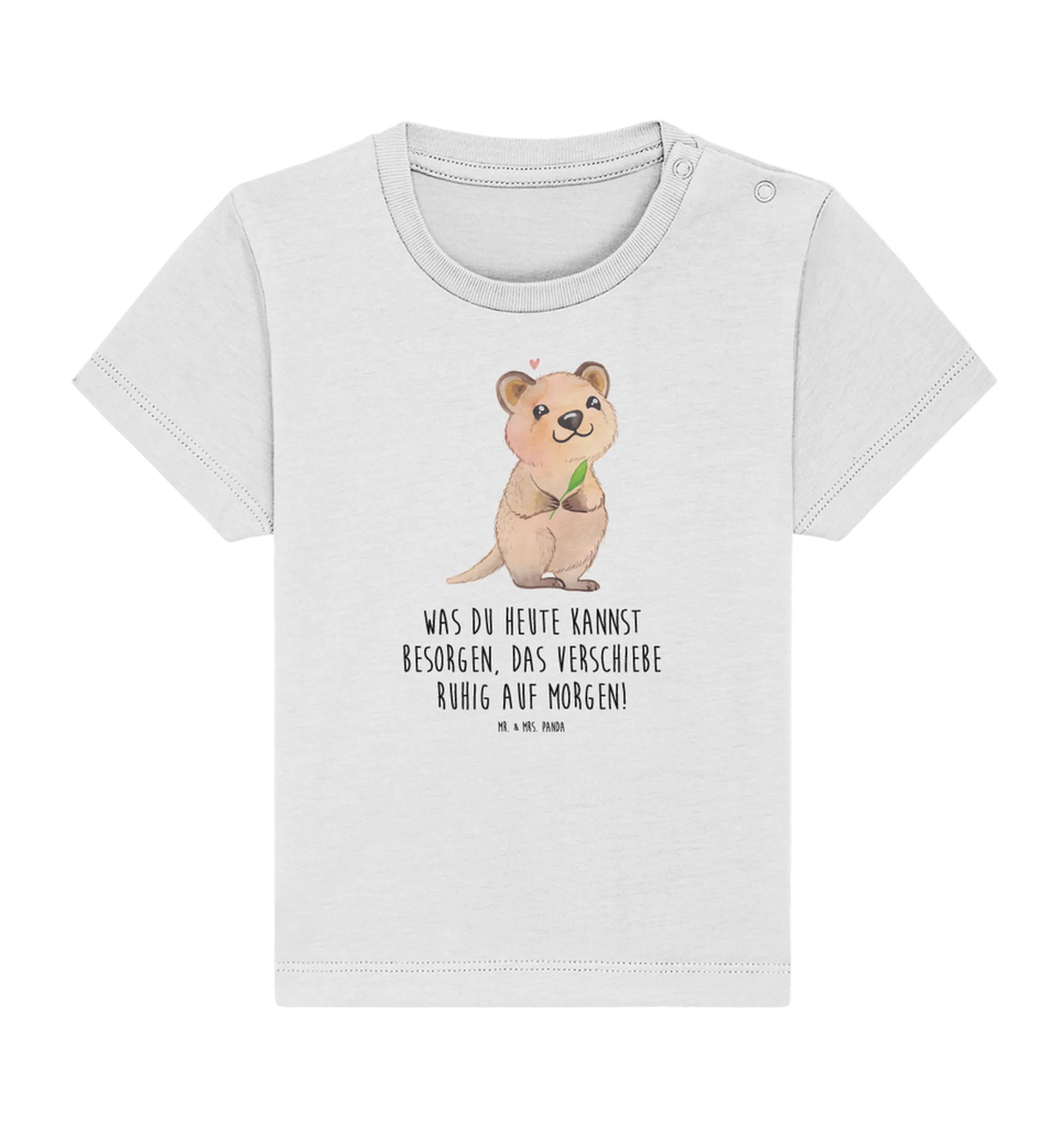 Organic Baby Shirt Quokka Happy Baby T-Shirt, Jungen Baby T-Shirt, Mädchen Baby T-Shirt, Shirt, Tiermotive, Gute Laune, lustige Sprüche, Tiere, Quokka, Verschieben, Aufschieberitis, Lustiger Spruch, Niedliches Tier, Dinge erledigen