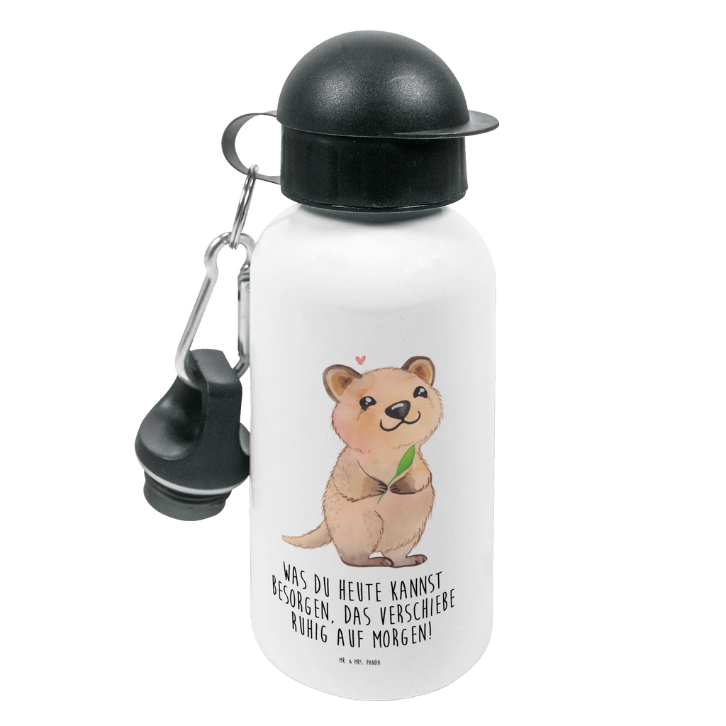 Kindertrinkflasche Quokka Happy Kindertrinkflasche, Kinder Trinkflasche, Trinkflasche, Flasche, Kinderflasche, Kinder, Kids, Kindergarten Flasche, Grundschule, Jungs, Mädchen, Tiermotive, Gute Laune, lustige Sprüche, Tiere, Quokka, Verschieben, Aufschieberitis, Lustiger Spruch, Niedliches Tier, Dinge erledigen