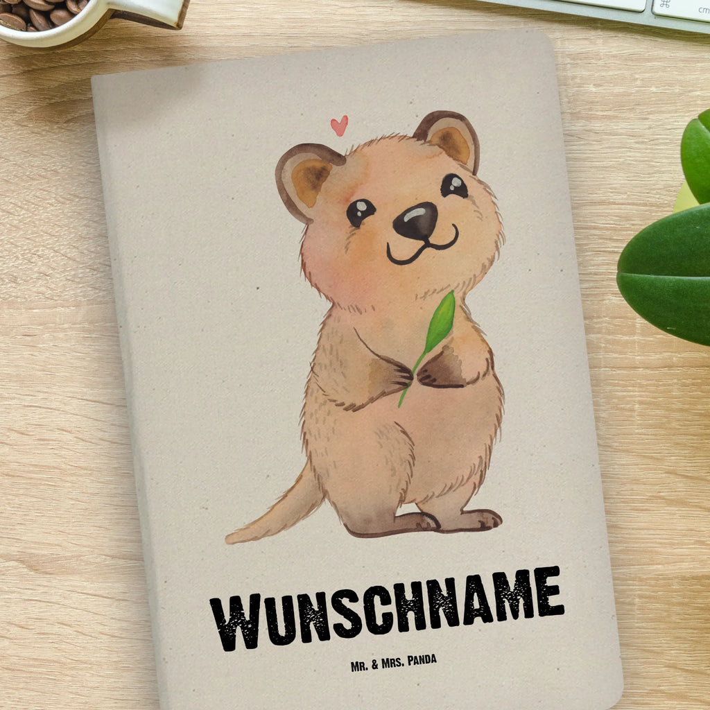 DIN A4 Personalisiertes Notizbuch Quokka Happy Personalisiertes Notizbuch, Notizbuch mit Namen, Notizbuch bedrucken, Personalisierung, Namensbuch, Namen, Tiermotive, Gute Laune, lustige Sprüche, Tiere, Quokka, Verschieben, Aufschieberitis, Lustiger Spruch, Niedliches Tier, Dinge erledigen