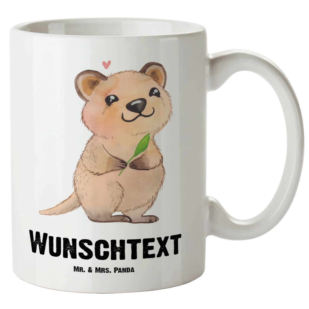 Personalisierte XL Tasse Quokka Happy Personalisierte XL Tasse, Personalisierte Große Tasse, Personalisierte Grosse Kaffeetasse, PErsonalisierter XL Becher, XL Teetasse mit Namen, XL Becher mit Namen, spülmaschinenfest, Jumbo Tasse, Groß, Personalisiert, XL Tasse mit Namen, XL Namenstasse, Jumbo Namenstasse, Tiermotive, Gute Laune, lustige Sprüche, Tiere, Quokka, Verschieben, Aufschieberitis, Lustiger Spruch, Niedliches Tier, Dinge erledigen