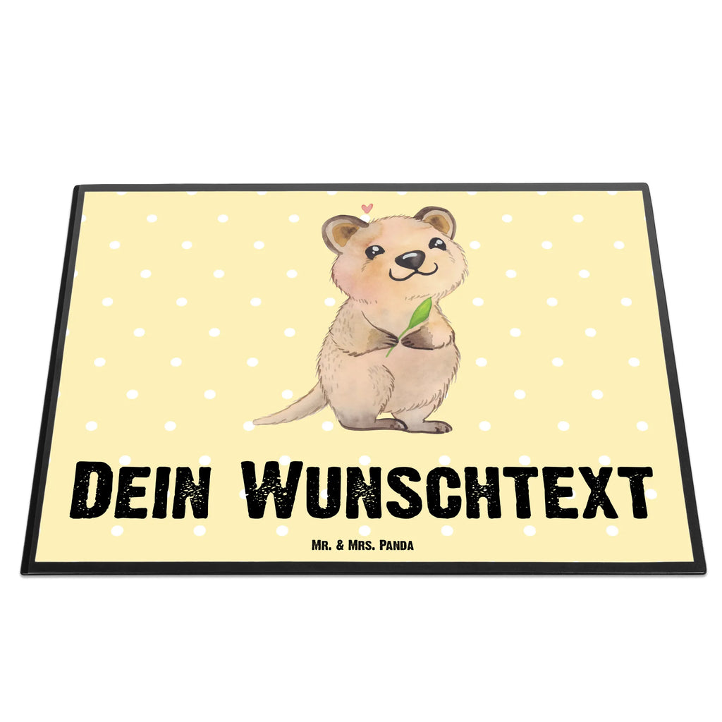 Personalisierte Schreibtischunterlage Quokka Happy Personalisierte Schreibunterlage, Personalisierte Schreibtischauflage, Personalisierte Schreibtisch Unterlagen, Schreibunterlage mit Namen, Schreibtischauflage mit Namen, Schreibtisch Unterlagen mit Namen, Selbst gestalten, Namensaufdruck, Namenspersonalisierung, Tiermotive, Gute Laune, lustige Sprüche, Tiere, Quokka, Verschieben, Aufschieberitis, Lustiger Spruch, Niedliches Tier, Dinge erledigen