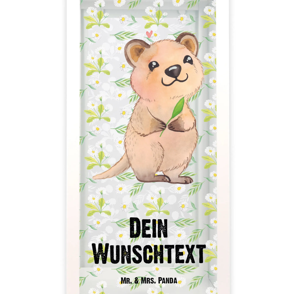 Personalisierte Deko Laterne Quokka Happy Gartenlampe, Gartenleuchte, Gartendekoration, Gartenlicht, Laterne kleine Laternen, XXL Laternen, Laterne groß, Tiermotive, Gute Laune, lustige Sprüche, Tiere, Quokka, Verschieben, Aufschieberitis, Lustiger Spruch, Niedliches Tier, Dinge erledigen