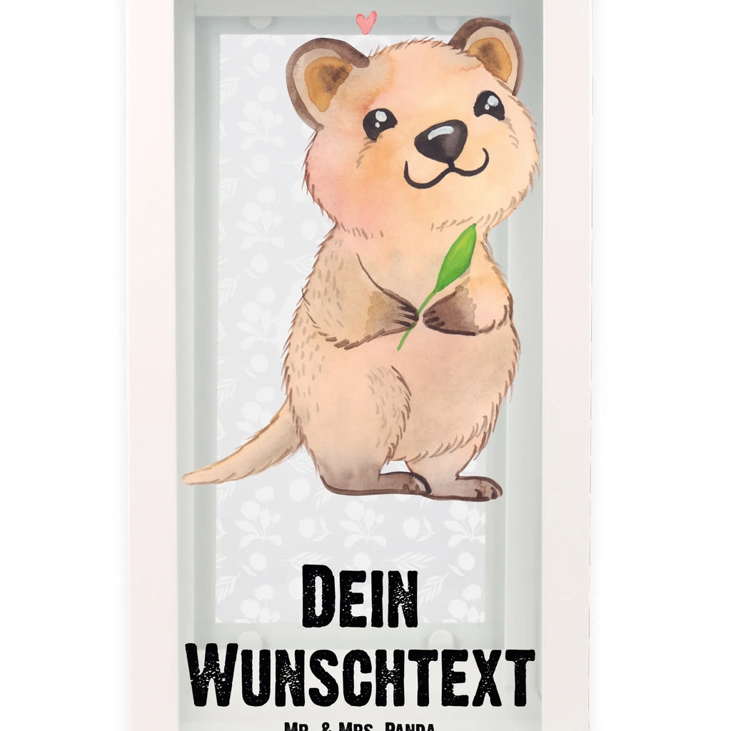 Personalisierte Deko Laterne Quokka Happy Gartenlampe, Gartenleuchte, Gartendekoration, Gartenlicht, Laterne kleine Laternen, XXL Laternen, Laterne groß, Tiermotive, Gute Laune, lustige Sprüche, Tiere, Quokka, Verschieben, Aufschieberitis, Lustiger Spruch, Niedliches Tier, Dinge erledigen