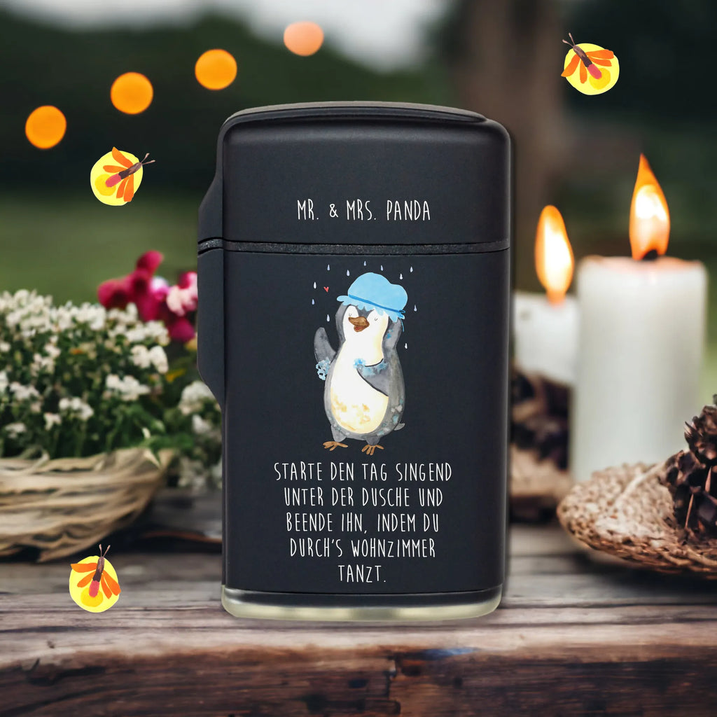 Lighter Penguin have a shower Feuerzeug, Feuerzeuge, Sturmfeuerzeug, Gasfeuerzeug, Luxus Feuerzeug, Sturmfeuerzeug nachfüllbar, Pinguin, Pinguine, Dusche, duschen, Lebensmotto, Motivation, Neustart, Neuanfang, glücklich sein