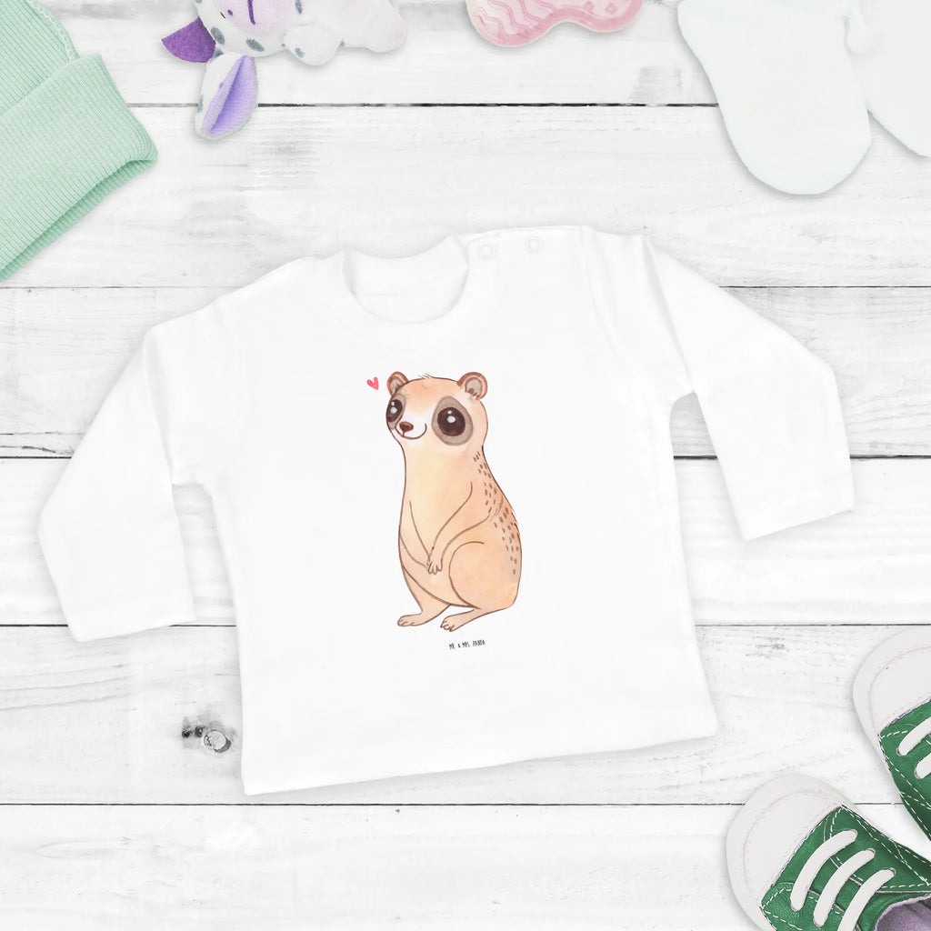 Baby Longsleeve Plumplori Glücklich Mädchen, Jungen, Baby, Langarm, Bio, Kleidung, Tiermotive, Gute Laune, lustige Sprüche, Tiere, Plumplori, Niedlich, Glück