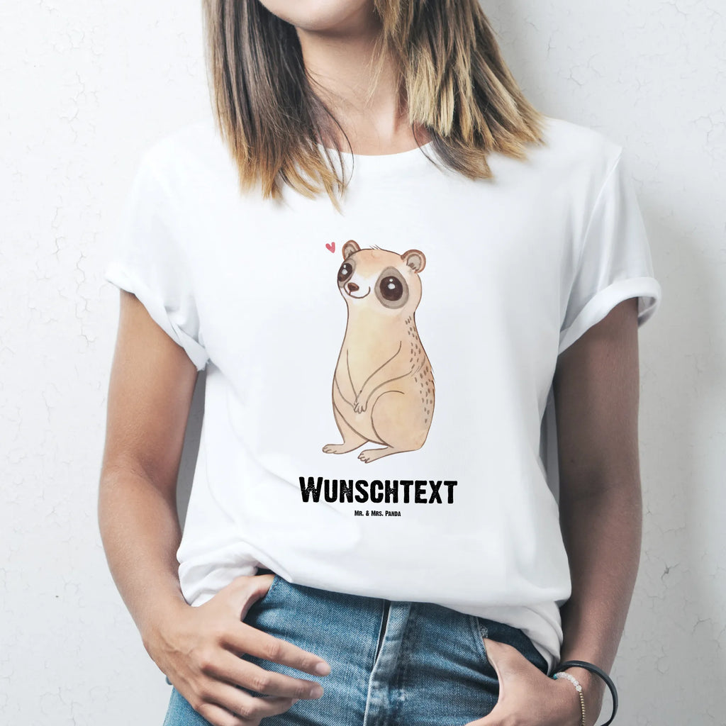 Personalisiertes T-Shirt Plumplori Glücklich T-Shirt Personalisiert, T-Shirt mit Namen, T-Shirt mit Aufruck, Männer, Frauen, Tiermotive, Gute Laune, lustige Sprüche, Tiere, Plumplori, Niedlich, Glück