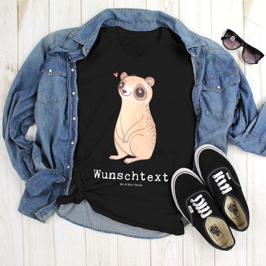 Personalisiertes T-Shirt Plumplori Glücklich T-Shirt Personalisiert, T-Shirt mit Namen, T-Shirt mit Aufruck, Männer, Frauen, Tiermotive, Gute Laune, lustige Sprüche, Tiere, Plumplori, Niedlich, Glück