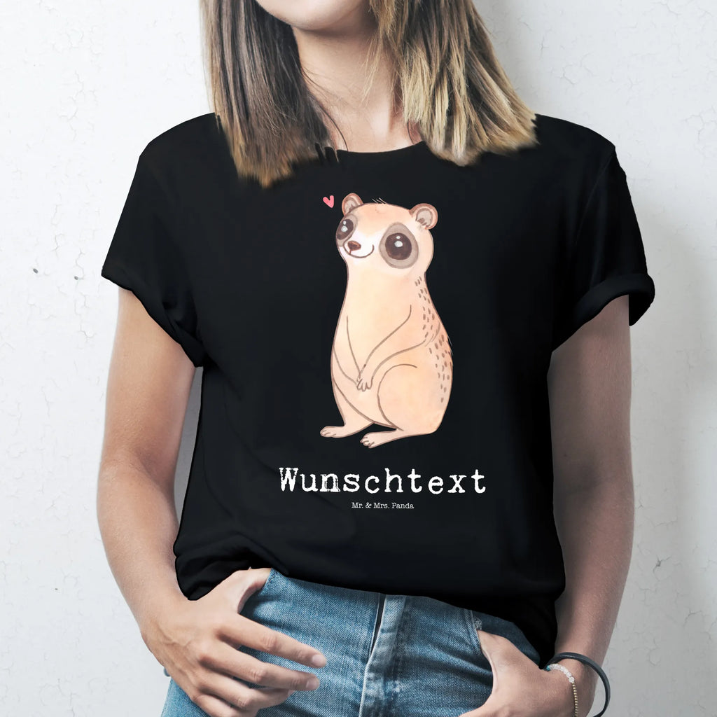 Personalisiertes T-Shirt Plumplori Glücklich T-Shirt Personalisiert, T-Shirt mit Namen, T-Shirt mit Aufruck, Männer, Frauen, Tiermotive, Gute Laune, lustige Sprüche, Tiere, Plumplori, Niedlich, Glück