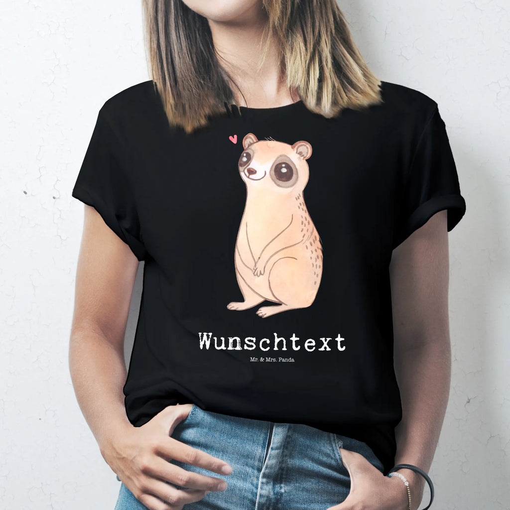 Personalisiertes T-Shirt Plumplori Glücklich T-Shirt Personalisiert, T-Shirt mit Namen, T-Shirt mit Aufruck, Männer, Frauen, Tiermotive, Gute Laune, lustige Sprüche, Tiere, Plumplori, Niedlich, Glück