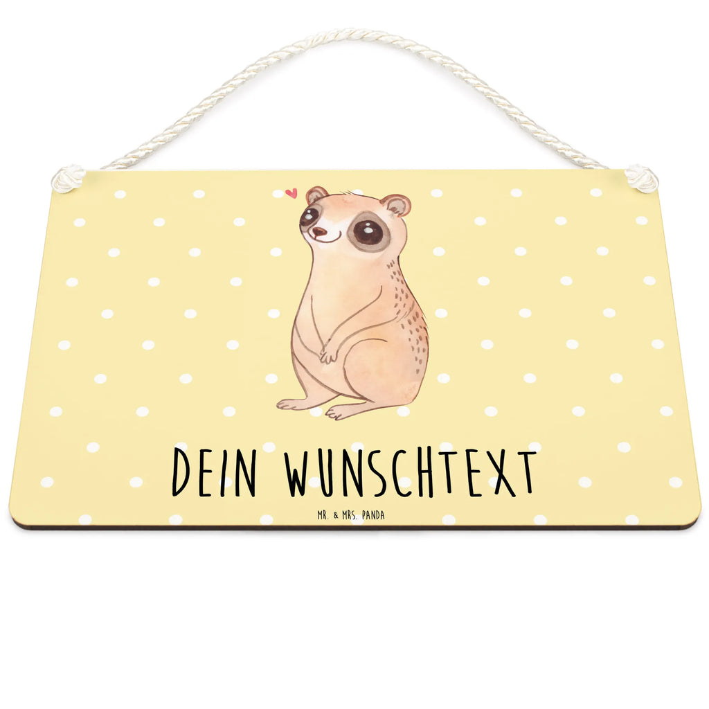 Personalisiertes Deko Schild Plumplori Glücklich Dekoschild, Deko Schild, Schild, Tür Schild, Türschild, Holzschild, Wandschild, Wanddeko, Tiermotive, Gute Laune, lustige Sprüche, Tiere, Plumplori, Niedlich, Glück