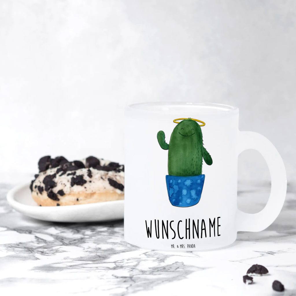 Personalisierte Teetasse Kaktus Heilig Personalisierte Teetasse, Personalisiertes Teeglas, Personalisierter Teebecher, Personalisierte Glas Teetasse, Personalisierte Teetasse aus Glas, Teetasse mit Namen, Teeglas mit Namen, Teebecher mit Namen, Glas Teetasse mit Namen, Teetasse aus Glas mit Namen, Teetasse Wunschname, Teetasse selbst gestalten., Kaktus, Kakteen, frech, lustig, Kind, Eltern, Familie, Bruder, Schwester, Schwestern, Freundin, Heiligenschein