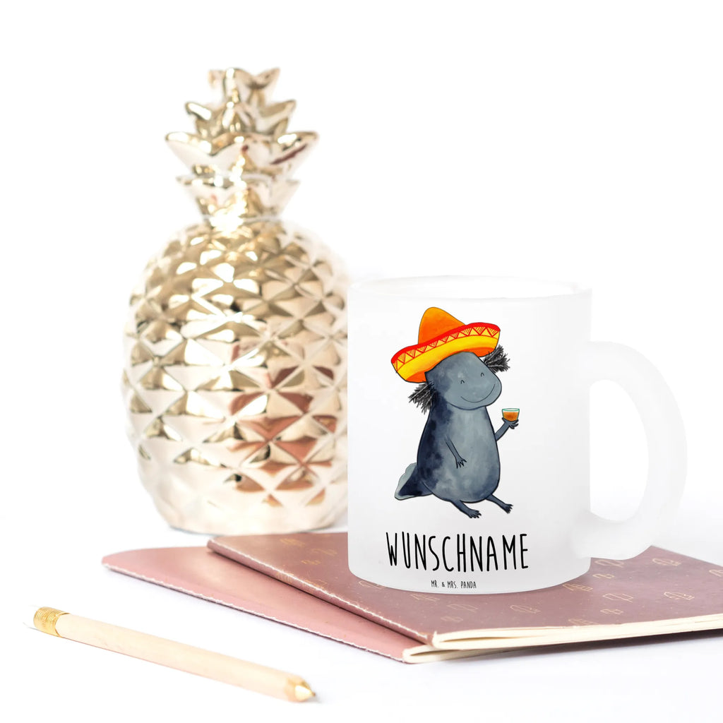 Personalisierte Teetasse Axolotl Tequila Personalisierte Teetasse, Personalisiertes Teeglas, Personalisierter Teebecher, Personalisierte Glas Teetasse, Personalisierte Teetasse aus Glas, Teetasse mit Namen, Teeglas mit Namen, Teebecher mit Namen, Glas Teetasse mit Namen, Teetasse aus Glas mit Namen, Teetasse Wunschname, Teetasse selbst gestalten., Axolotl, Molch, Mexico, Mexiko, Sombrero, Zitrone, Tequila, Motivation, Spruch, Schwanzlurch, Lurch, Lurche, Axolot, Feuerdrache, Feuersalamander