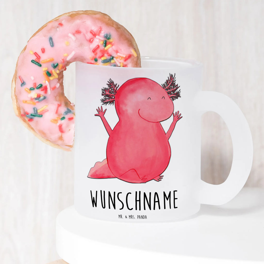 Personalisierte Teetasse Axolotl Hurra Personalisierte Teetasse, Personalisiertes Teeglas, Personalisierter Teebecher, Personalisierte Glas Teetasse, Personalisierte Teetasse aus Glas, Teetasse mit Namen, Teeglas mit Namen, Teebecher mit Namen, Glas Teetasse mit Namen, Teetasse aus Glas mit Namen, Teetasse Wunschname, Teetasse selbst gestalten., Axolotl, Molch, Axolot, Schwanzlurch, Lurch, Lurche, fröhlich, Spaß, Freude, Motivation, Zufriedenheit