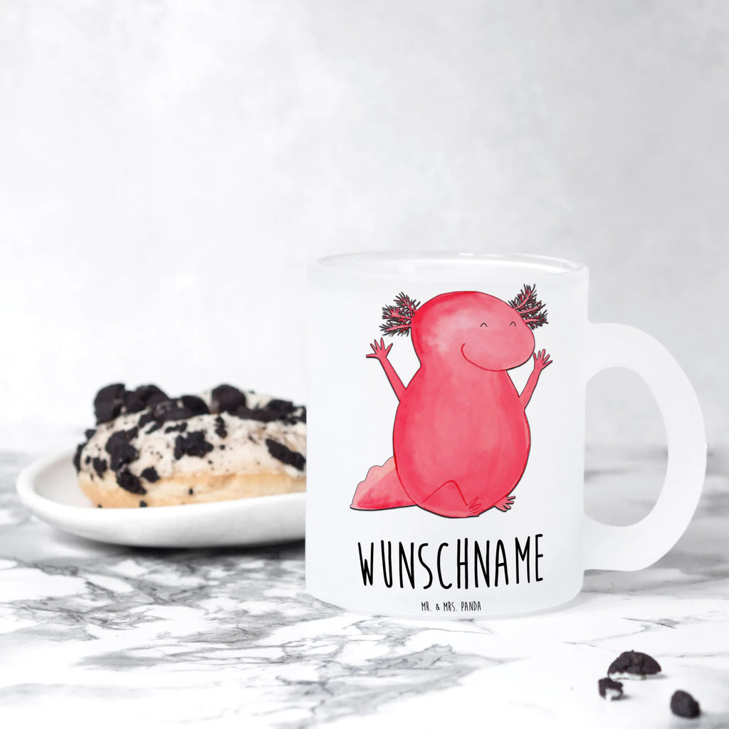 Personalisierte Teetasse Axolotl Hurra Personalisierte Teetasse, Personalisiertes Teeglas, Personalisierter Teebecher, Personalisierte Glas Teetasse, Personalisierte Teetasse aus Glas, Teetasse mit Namen, Teeglas mit Namen, Teebecher mit Namen, Glas Teetasse mit Namen, Teetasse aus Glas mit Namen, Teetasse Wunschname, Teetasse selbst gestalten., Axolotl, Molch, Axolot, Schwanzlurch, Lurch, Lurche, fröhlich, Spaß, Freude, Motivation, Zufriedenheit