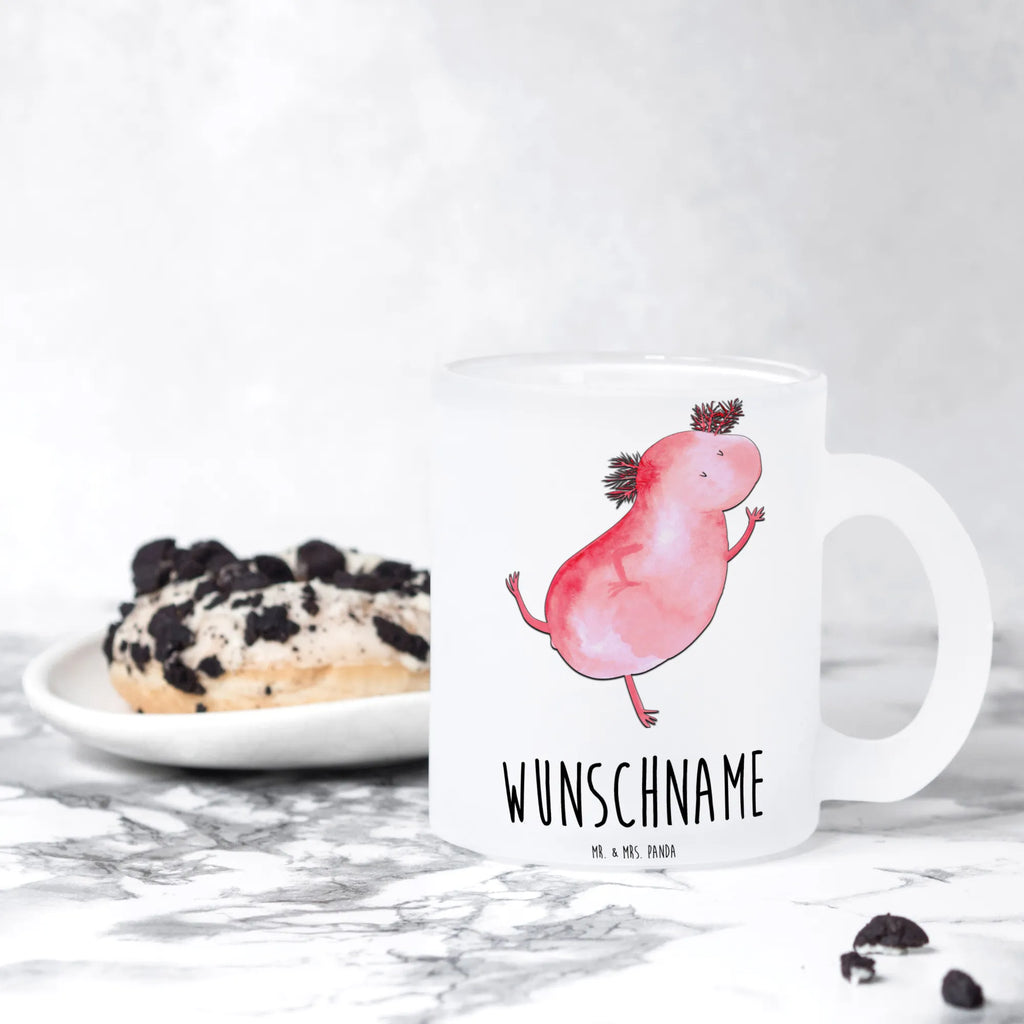 Personalisierte Teetasse Axolotl tanzt Personalisierte Teetasse, Personalisiertes Teeglas, Personalisierter Teebecher, Personalisierte Glas Teetasse, Personalisierte Teetasse aus Glas, Teetasse mit Namen, Teeglas mit Namen, Teebecher mit Namen, Glas Teetasse mit Namen, Teetasse aus Glas mit Namen, Teetasse Wunschname, Teetasse selbst gestalten., Axolotl, Molch, Axolot, Schwanzlurch, Lurch, Lurche, Dachschaden, Sterne, verrückt, Freundin, beste Freundin