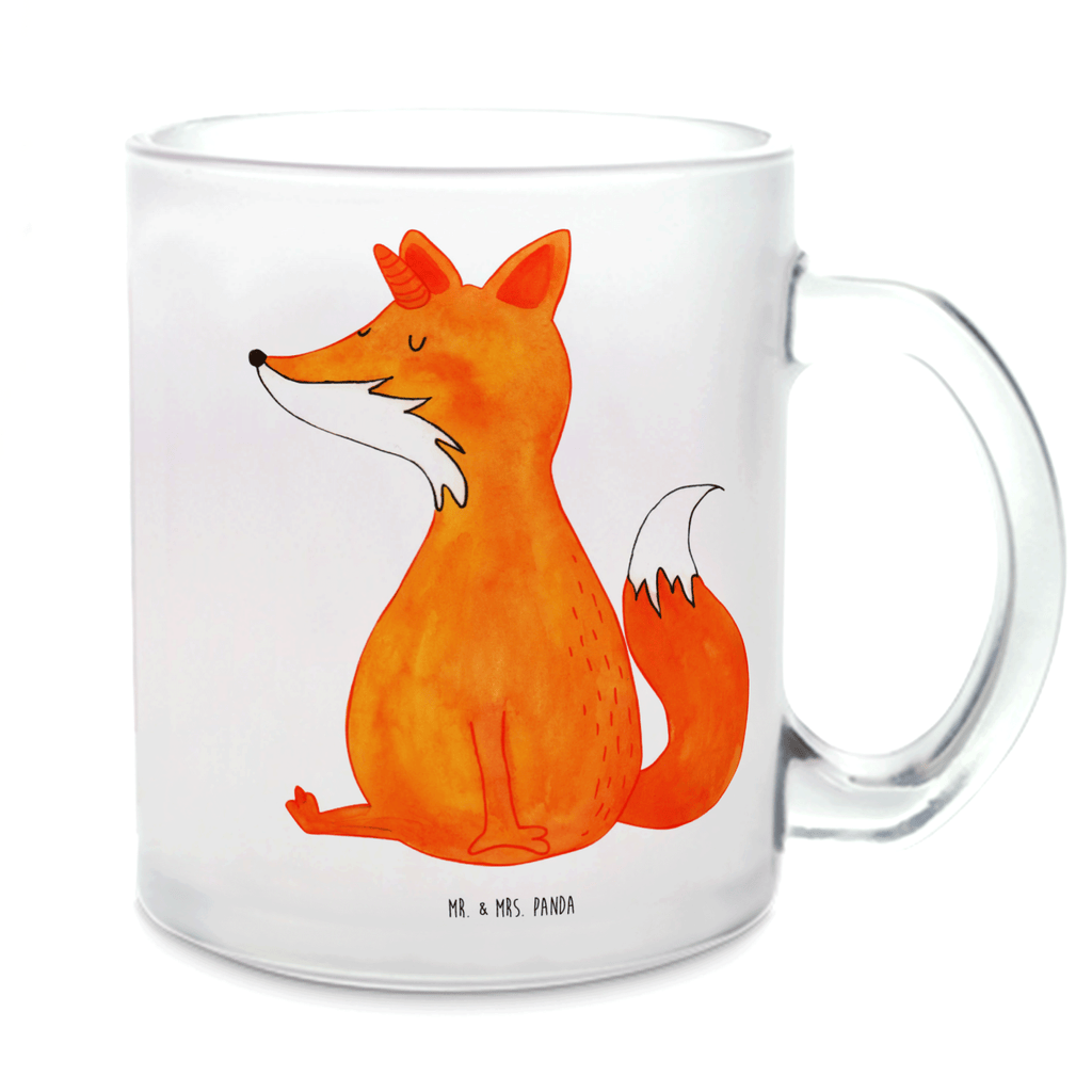 Teetasse Fuchshörnchen Wunsch Teetasse, Teeglas, Teebecher, Tasse mit Henkel, Tasse, Glas Teetasse, Teetasse aus Glas, Einhorn, Einhörner, Einhorn Deko, Pegasus, Unicorn, Fuchs, Unicorns, Fuchshörnchen, Fuchshorn, Foxycorn, Füchse