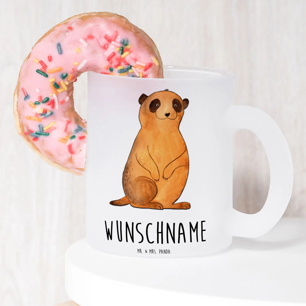 Personalisierte Teetasse Erdmännchen Personalisierte Teetasse, Personalisiertes Teeglas, Personalisierter Teebecher, Personalisierte Glas Teetasse, Personalisierte Teetasse aus Glas, Teetasse mit Namen, Teeglas mit Namen, Teebecher mit Namen, Glas Teetasse mit Namen, Teetasse aus Glas mit Namen, Teetasse Wunschname, Teetasse selbst gestalten., Afrika, Wildtiere, Erdmännchen, Reisen, Spruch, Weltreise, Afrikareise, Roadtrip, Traveling