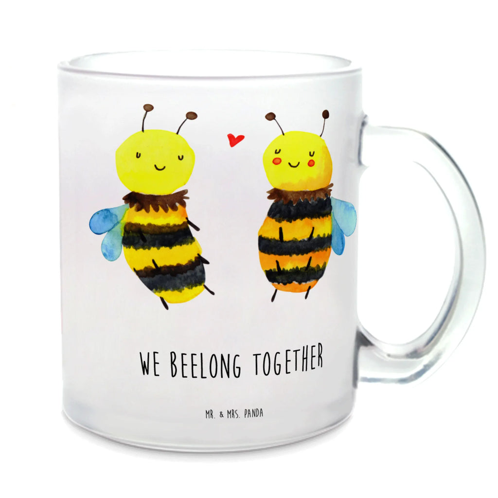 Teetasse Biene Verliebt Teetasse, Teeglas, Teebecher, Tasse mit Henkel, Tasse, Glas Teetasse, Teetasse aus Glas, Biene, Wespe, Hummel