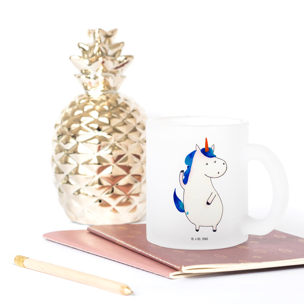 Teetasse Einhorn Mann Teetasse, Teeglas, Teebecher, Tasse mit Henkel, Tasse, Glas Teetasse, Teetasse aus Glas, Einhorn, Einhörner, Einhorn Deko, Pegasus, Unicorn, cool, Mann, Freundin, Familie, bester Freund, BFF, Party, hübsch, beste