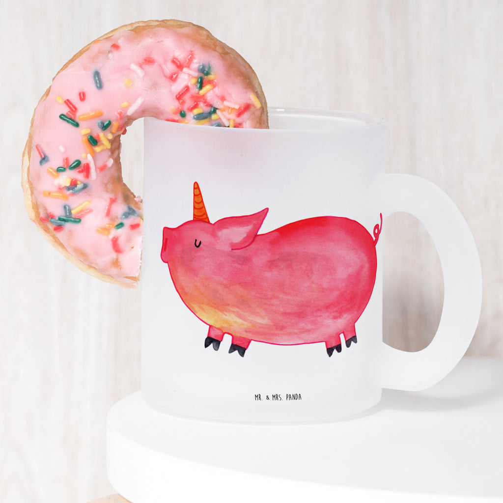 Teetasse Einhorn Schweinhorn Teetasse, Teeglas, Teebecher, Tasse mit Henkel, Tasse, Glas Teetasse, Teetasse aus Glas, Einhorn, Einhörner, Einhorn Deko, Pegasus, Unicorn, Party, Spaß, Schwein, Schweinhorn, Bauer, witzig. lustig, Spruch, geschenk, Pig, Piggy, funny, english, englisch