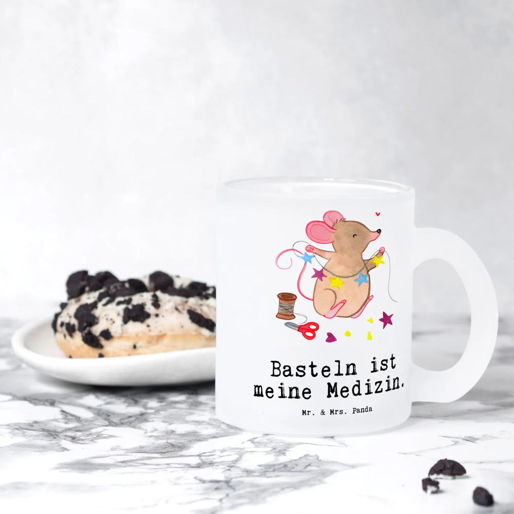 Teetasse Maus Basteln Teetasse, Teeglas, Teebecher, Tasse mit Henkel, Tasse, Glas Teetasse, Teetasse aus Glas, Geschenk, Sport, Sportart, Hobby, Schenken, Danke, Dankeschön, Auszeichnung, Gewinn, Sportler, Basteln, DIY, kreatives Basteln