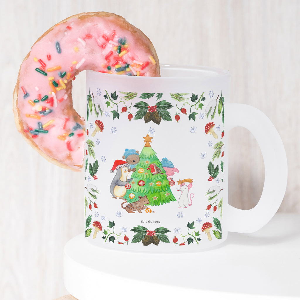 Teetasse Weihnachtsbaum schmücken Teetasse, Teeglas, Teebecher, Tasse mit Henkel, Tasse, Glas Teetasse, Teetasse aus Glas, Winter, Weihnachten, Weihnachtsdeko, Nikolaus, Advent, Heiligabend, Wintermotiv