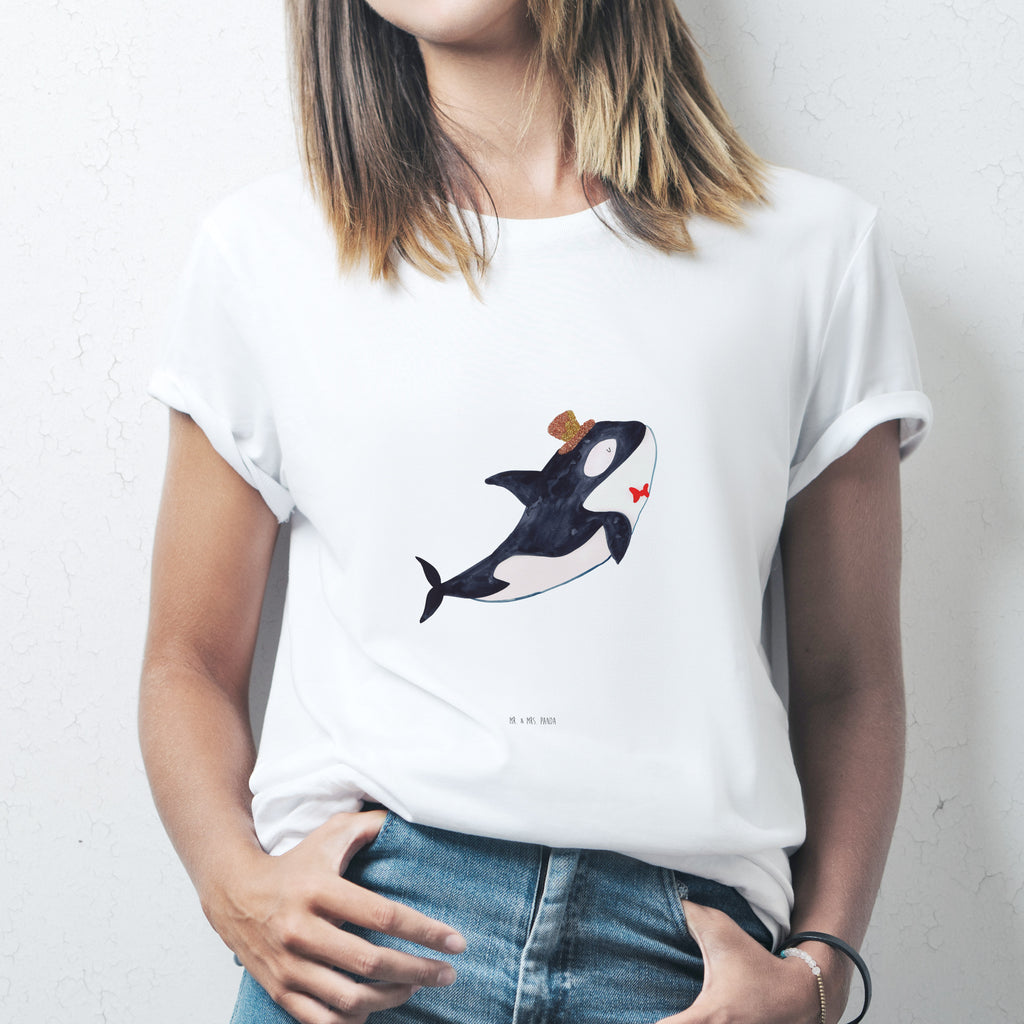 T-Shirt Standard Orca Zylinder T-Shirt, Shirt, Tshirt, Lustiges T-Shirt, T-Shirt mit Spruch, Party, Junggesellenabschied, Jubiläum, Geburstag, Herrn, Damen, Männer, Frauen, Schlafshirt, Nachthemd, Sprüche, Meerestiere, Meer, Urlaub, Narwal, Glitter, Konfetti, Glitzer, Geburtstag, Feier, Fete, Fest, Glückwunsch, Orca