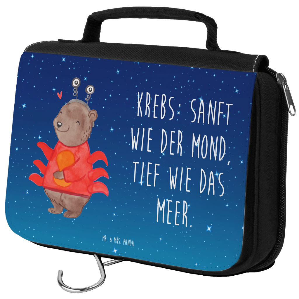 Kulturbeutel Krebs Astrologie Kulturbeutel, Zum Aufhängen, Waschtasche, Kosmetiktasche, Damen, Herren, Aufbewahrungstasche, Schminktasche, Kosmetikbeutel, Organizer, Kulturtasche, Schminkutensil, Tierkreiszeichen, Sternzeichen, Horoskop, Astrologie, Aszendent, Krebs, Geburtstagsgeschenk, Geschenk