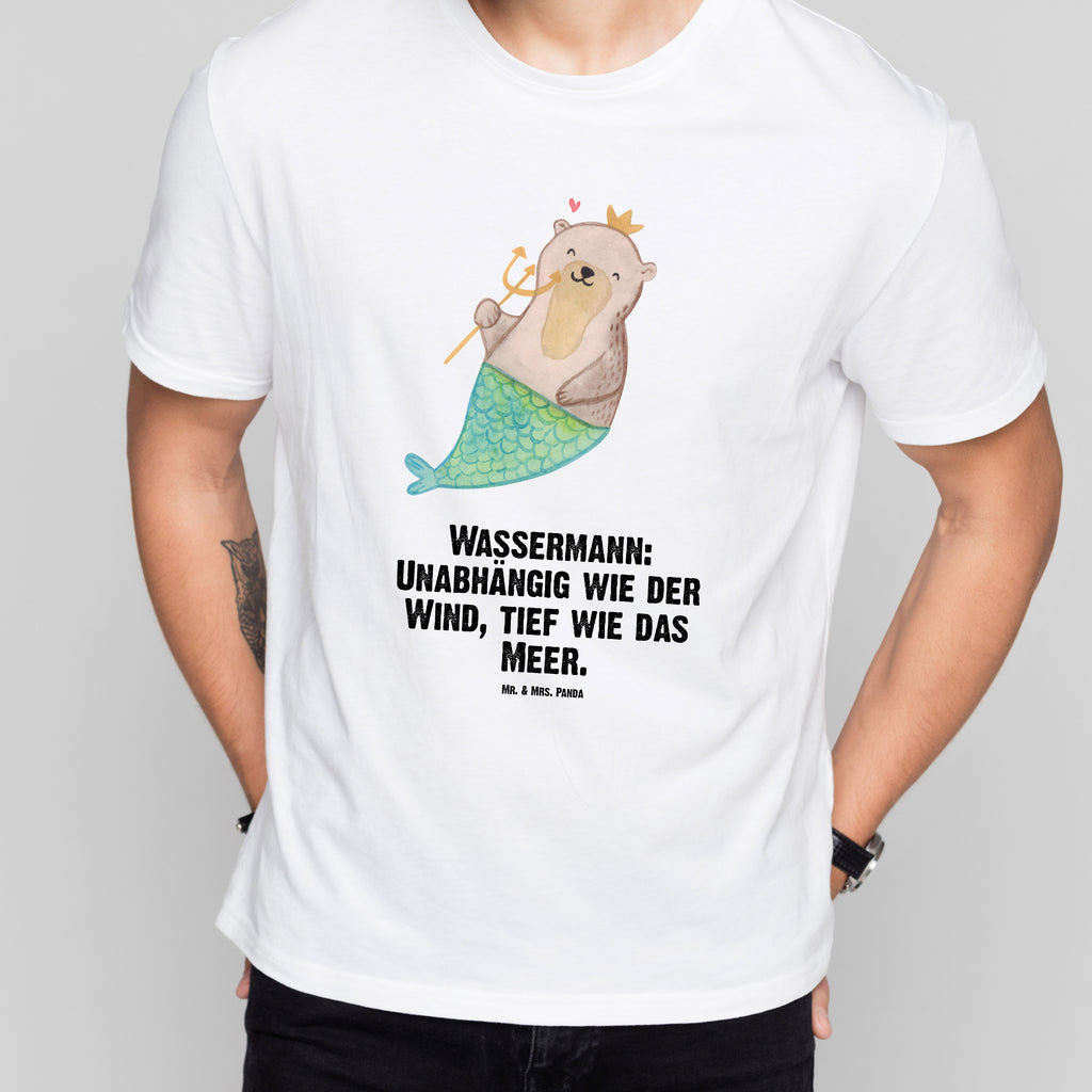 T-Shirt Standard Wassermann Astrologie T-Shirt, Shirt, Tshirt, Lustiges T-Shirt, T-Shirt mit Spruch, Party, Junggesellenabschied, Jubiläum, Geburstag, Herrn, Damen, Männer, Frauen, Schlafshirt, Nachthemd, Sprüche, Tierkreiszeichen, Sternzeichen, Horoskop, Astrologie, Aszendent, Wassermann, Geburtstagsgeschenk, Geschenk