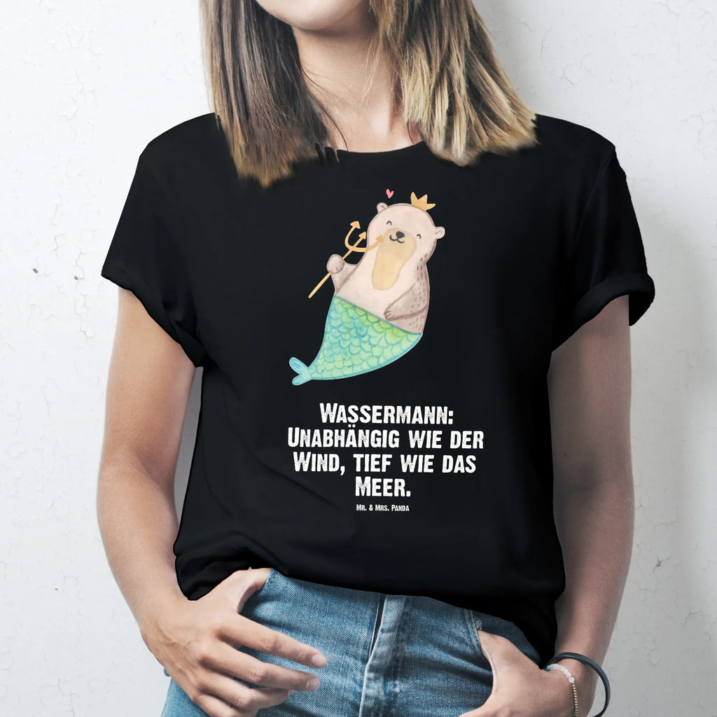 T-Shirt Standard Wassermann Astrologie T-Shirt, Shirt, Tshirt, Lustiges T-Shirt, T-Shirt mit Spruch, Party, Junggesellenabschied, Jubiläum, Geburstag, Herrn, Damen, Männer, Frauen, Schlafshirt, Nachthemd, Sprüche, Tierkreiszeichen, Sternzeichen, Horoskop, Astrologie, Aszendent, Wassermann, Geburtstagsgeschenk, Geschenk