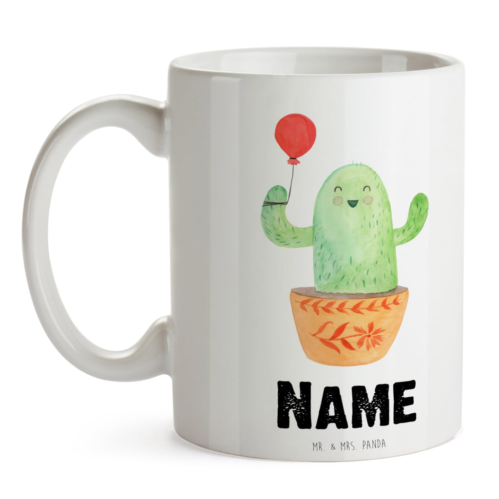 Personalisierte Tasse Kaktus Luftballon Personalisierte Tasse, Namenstasse, Wunschname, Personalisiert, Tasse, Namen, Drucken, Tasse mit Namen, Kaktus, Kakteen, Luftballon, Neustart, Freude, Büro, Stress, Büroalltag, Freundin, Freund, Ausbildung, Prüfung