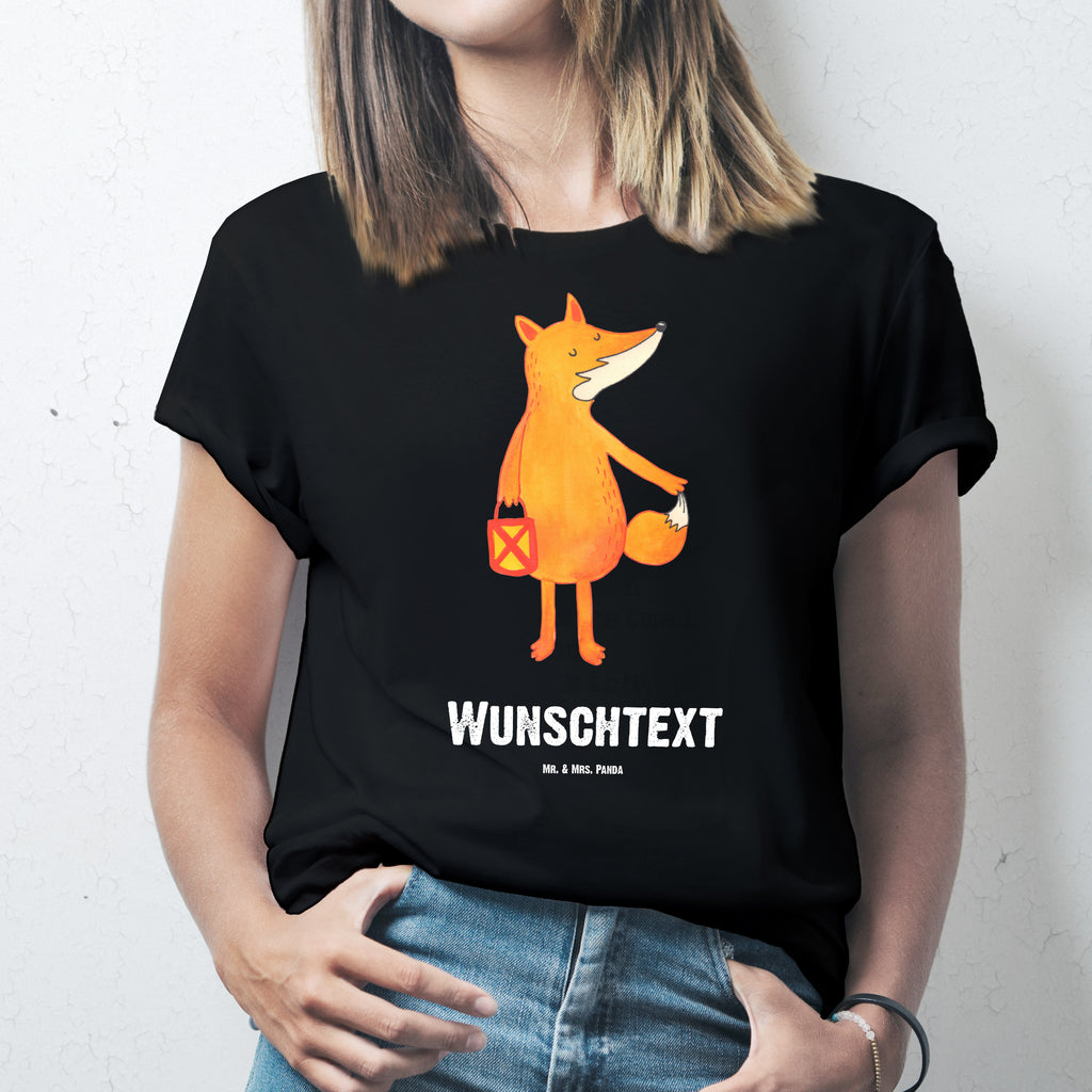 Personalisiertes T-Shirt Fuchs Laterne T-Shirt, Shirt, Tshirt, Lustiges T-Shirt, T-Shirt mit Spruch, Party, Junggesellenabschied, Jubiläum, Geburstag, Herrn, Damen, Männer, Frauen, Schlafshirt, Nachthemd, Sprüche, Fuchs, Füchse, Spruch trösten, Liebeskummer Spruch, Laterne, Sankt Martin, Laternenumzug, Aufmuntern, Cäsar Otto Hugo Flaischlen