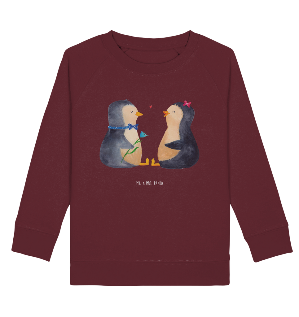 Organic Kinder Pullover Pinguin Pärchen Kinder Pullover, Kinder Sweatshirt, Jungen, Mädchen, Pinguin, Pinguine, Liebe, Liebespaar, Liebesbeweis, Liebesgeschenk, Verlobung, Jahrestag, Hochzeitstag, Hochzeit, Hochzeitsgeschenk, große Liebe, Traumpaar