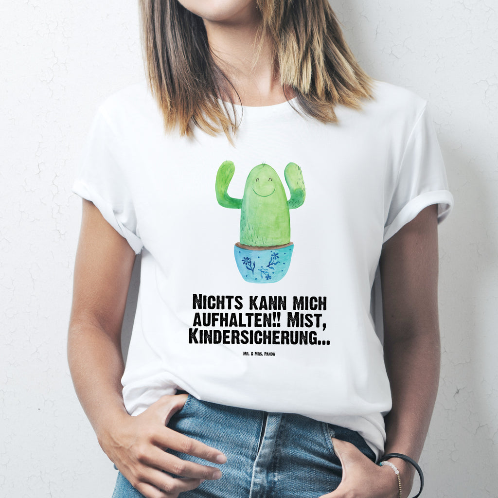 T-Shirt Standard Kaktus Happy T-Shirt, Shirt, Tshirt, Lustiges T-Shirt, T-Shirt mit Spruch, Party, Junggesellenabschied, Jubiläum, Geburstag, Herrn, Damen, Männer, Frauen, Schlafshirt, Nachthemd, Sprüche, Kaktus, Kakteen, Motivation, Spruch, lustig, Kindersicherung, Neustart, Büro, Büroalltag, Kollege, Kollegin, Freundin, Mutter, Familie, Ausbildung