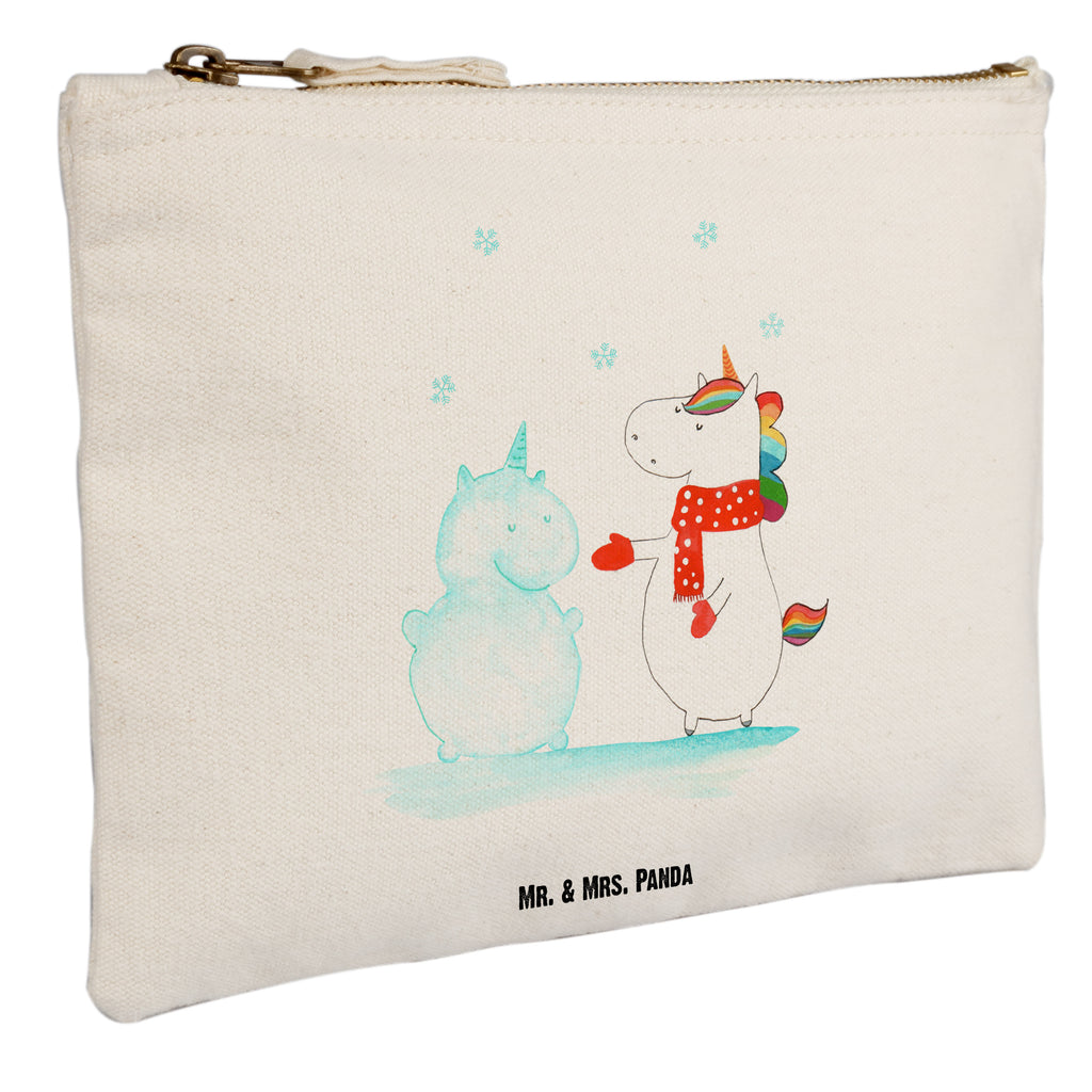 Schminktasche Einhorn Schneemann Schminktasche, Kosmetiktasche, Kosmetikbeutel, Stiftemäppchen, Etui, Federmappe, Makeup, XXL, Schminketui, Kosmetiketui, Schlamperetui, Einhorn, Einhörner, Einhorn Deko, Pegasus, Unicorn, Schneemann, Winter, Schnee, Kuchen, Weihnachten, kalt, Mütze, Handschuhe, X-Mas