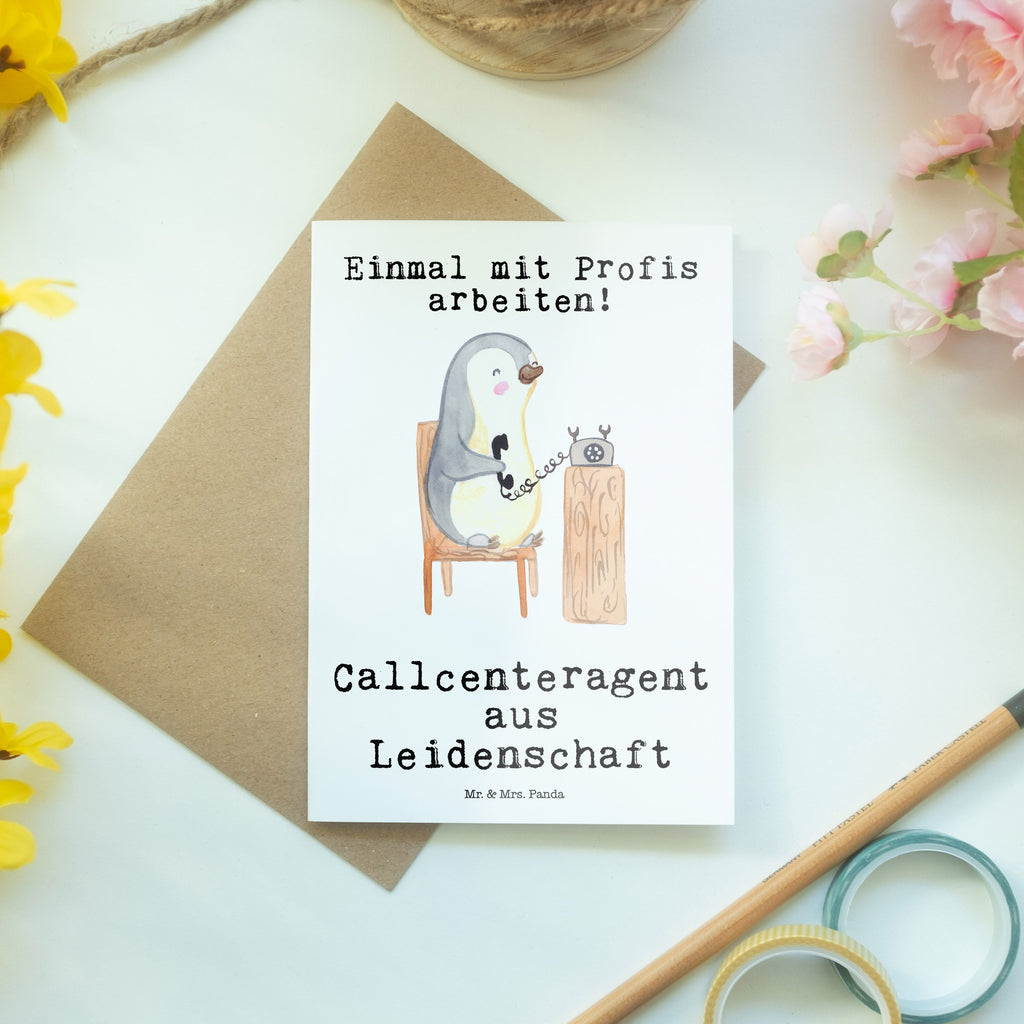 Grußkarte Callcenteragent aus Leidenschaft Grußkarte, Klappkarte, Einladungskarte, Glückwunschkarte, Hochzeitskarte, Geburtstagskarte, Karte, Ansichtskarten, Beruf, Ausbildung, Jubiläum, Abschied, Rente, Kollege, Kollegin, Geschenk, Schenken, Arbeitskollege, Mitarbeiter, Firma, Danke, Dankeschön, Kundendienstmitarbeiter, Callcenteragent, customer service, backoffice mitarbeiter