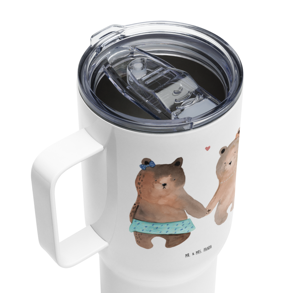 XXL Thermobecher Bär Freundin Thermobecher, XL Thermobecher, Reisebecher, XL Reisetasse, Großer Thermobecher, Autobecher, Jumbo Becher, Bär, Teddy, Teddybär, Bär Freundin Beste Freund Liebe Liebesbeweis Verliebt Kumpel Kumpeliene