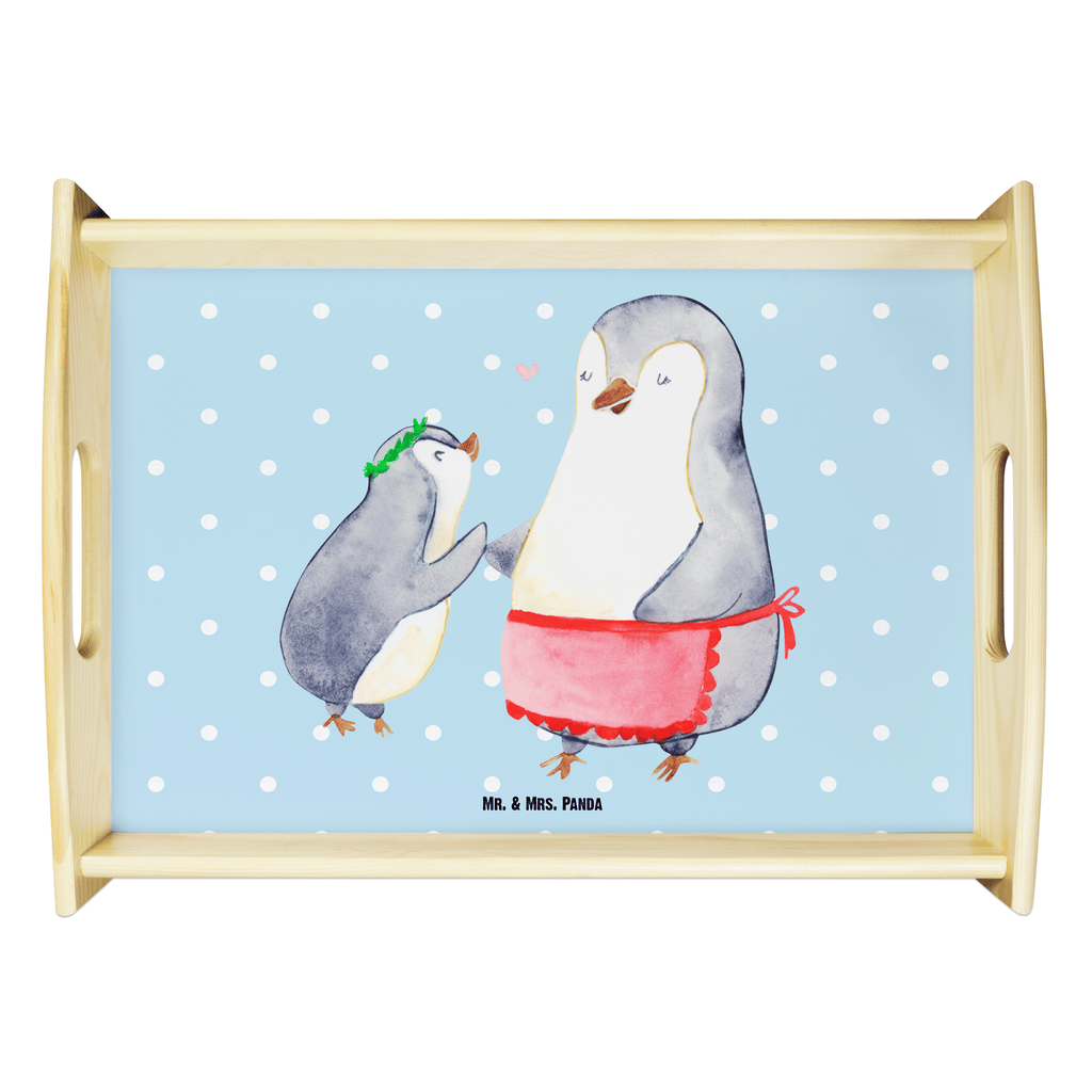 Serviertablett Pinguin mit Kind Serviertablett, Tablett, Holztablett, Küchentablett, Dekotablett, Frühstückstablett, Familie, Vatertag, Muttertag, Bruder, Schwester, Mama, Papa, Oma, Opa, Geschenk, Mami, Mutti, Mutter, Geburststag