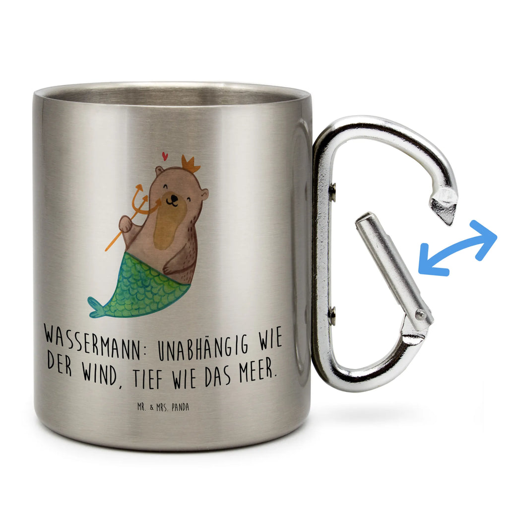 Edelstahlbecher Wassermann Astrologie Edelstahltasse, Karabiner, Edelstahlbecher, Outdoor, Camping, Tasse, Becher, Tierkreiszeichen, Sternzeichen, Horoskop, Astrologie, Aszendent, Wassermann, Geburtstagsgeschenk, Geschenk