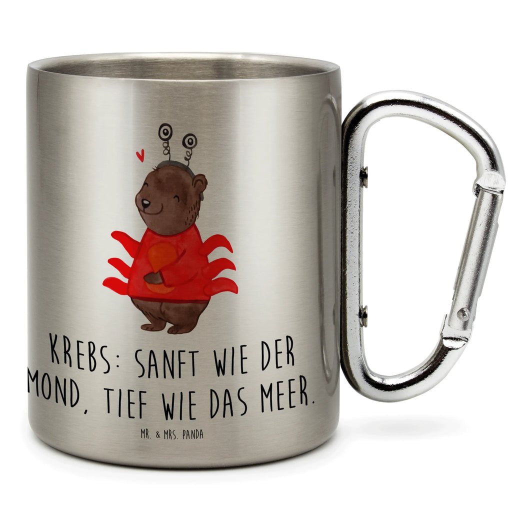 Edelstahlbecher Krebs Astrologie Edelstahltasse, Karabiner, Edelstahlbecher, Outdoor, Camping, Tasse, Becher, Tierkreiszeichen, Sternzeichen, Horoskop, Astrologie, Aszendent, Krebs, Geburtstagsgeschenk, Geschenk